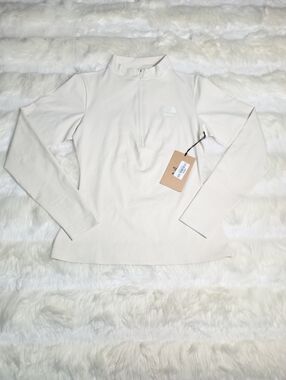 The North Face TNF x SKIMS Refina Long Sleeve Top White Bone Women Large NEW
